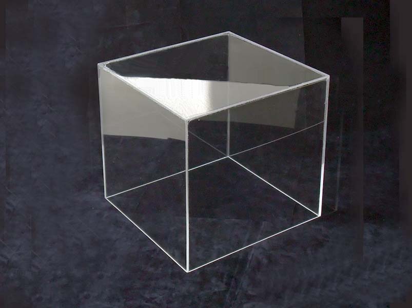 cubo plexiglass metacrilato trasparente