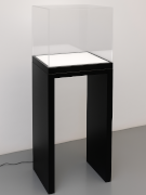 Struttura u con teca e piano illuminato