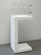 struttura c in legno con teca in plexiglass