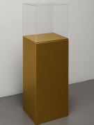 Totem colonna con teca in plexiglass per gioielleria