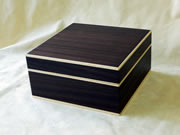scatola legno bicolore