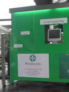 info point legno alluminio plexiglass