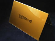 display in plexiglass serigrafato
