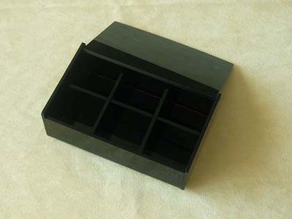 scatola plexiglass nero lucido