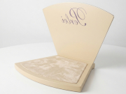 Espositore plexiglass con pannello in plexiglass